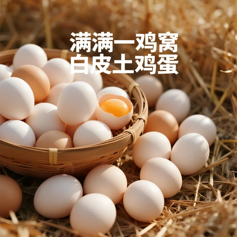 50枚营养土鸡蛋鸡蛋新鲜土鸡蛋生鲜草柴笨鸡蛋农家散养农村鲜鸡蛋