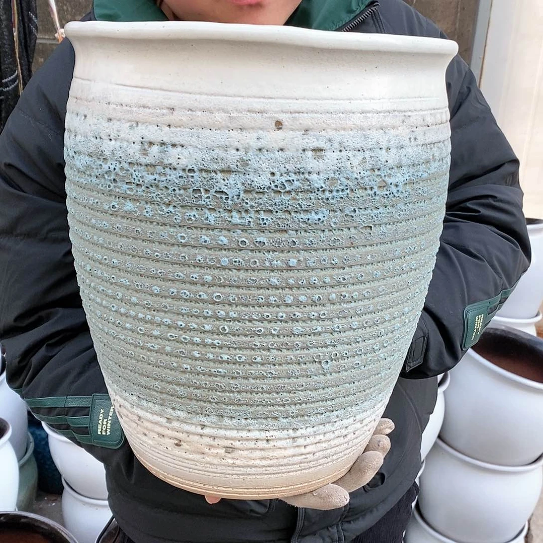 紫砂花盆正品口28高33