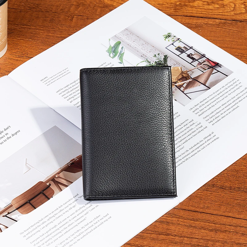 纯牛皮超薄简约护照包多卡位卡包男女通用真皮驾驶证件包护照皮夹
