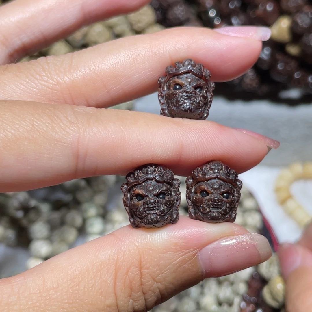 吊坠星月菩提黑金大黑天单颗