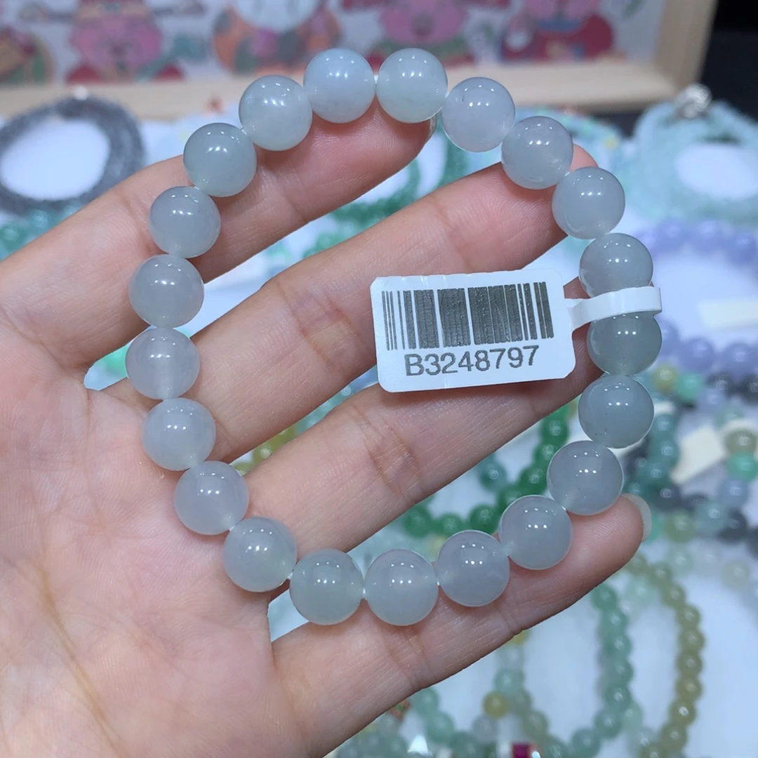 翡翠未镶嵌手链天然
