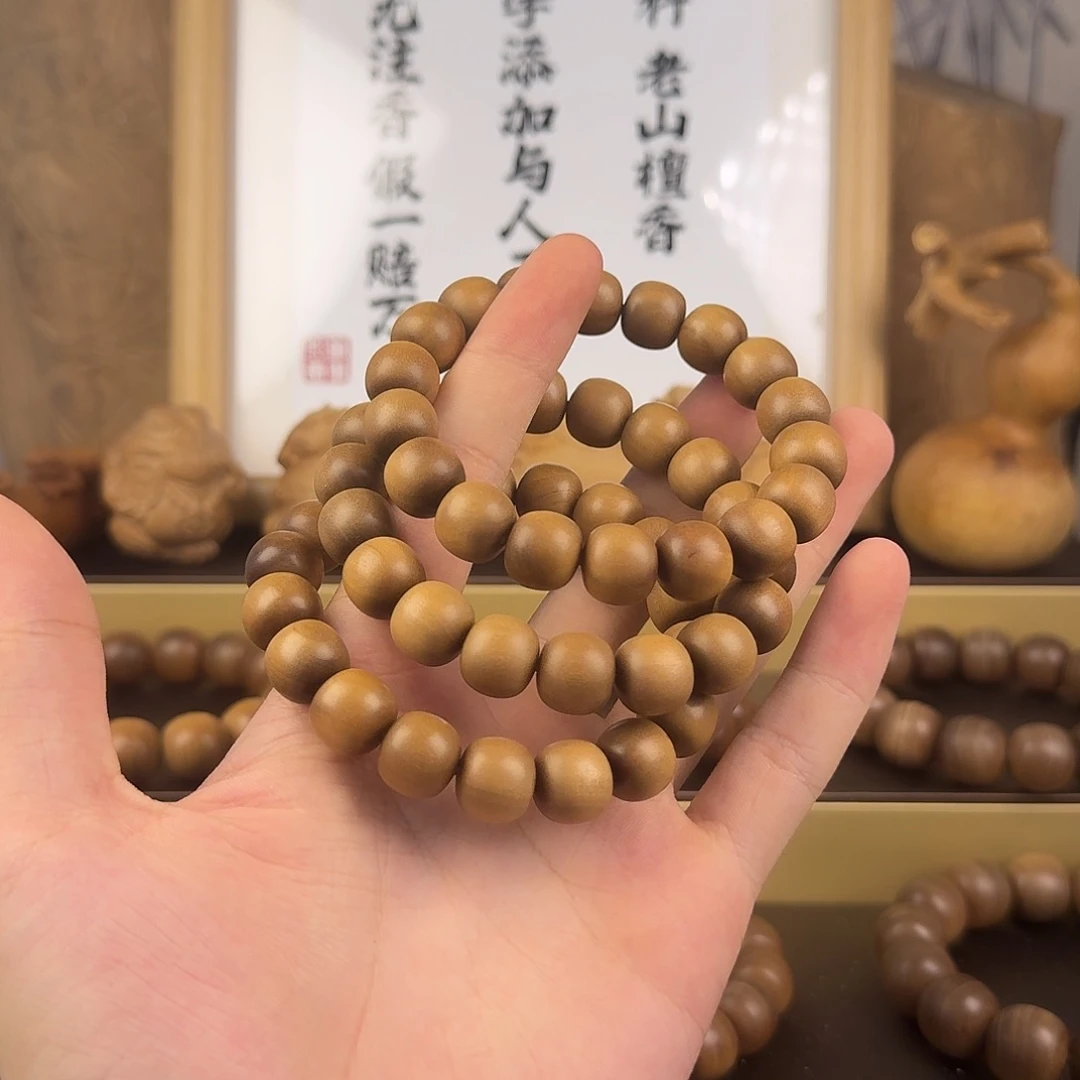 手串/手链檀香木11*12单圈顺纹奶香