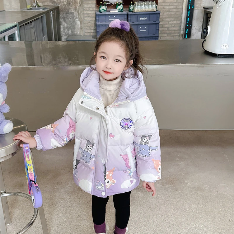 安踏联名UOSU女童白鸭绒库洛厚冬季新款儿童宝宝羽绒服中长款