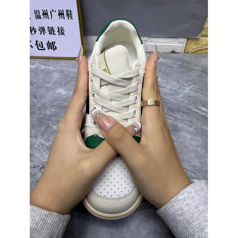 WS168  26608真皮厚底小白鞋 （标准尺码）