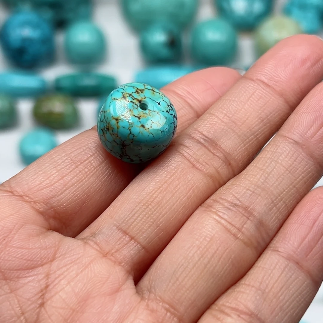 绿松石珠宝奇石未镶嵌青*