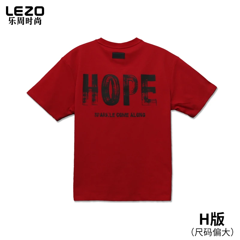 LEZO乐周时尚男装短袖圆领T恤L25234186