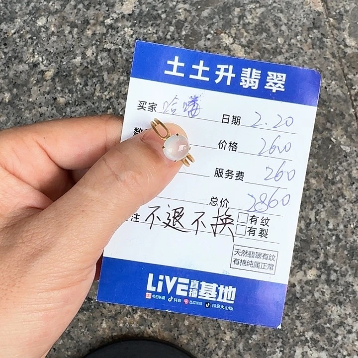 翡翠颈饰18K金镶嵌哈*戒指