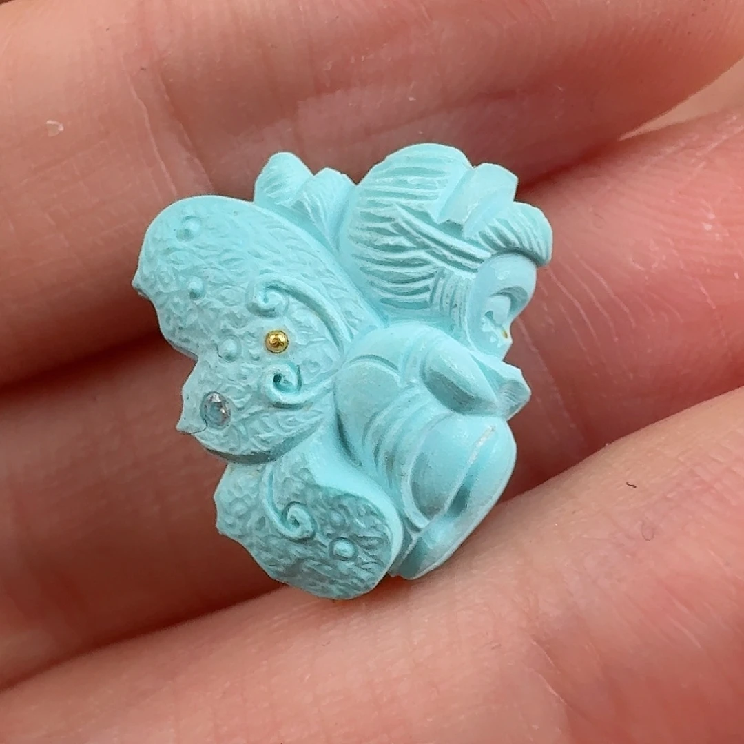 绿松石珠宝奇石未镶嵌