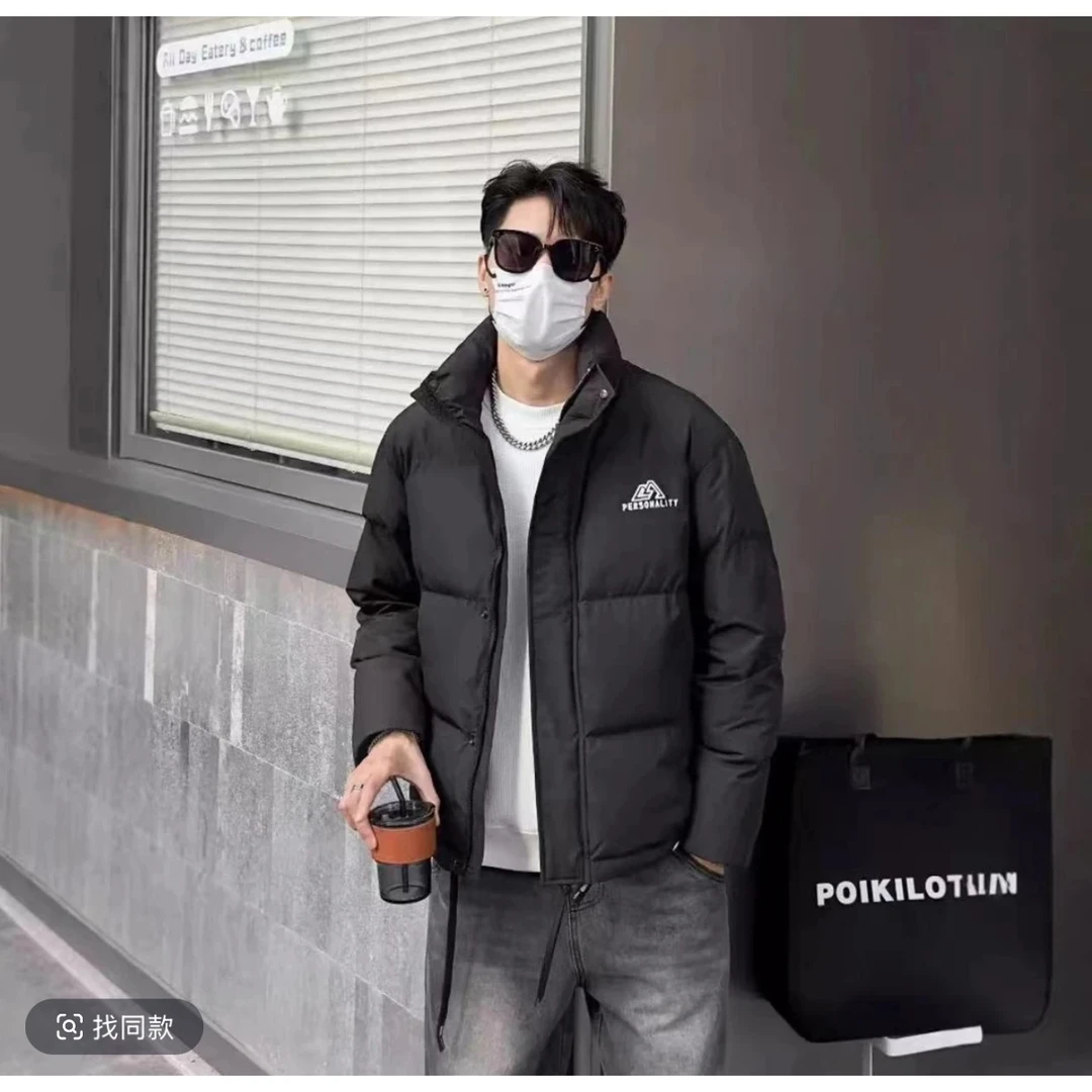 【奢牌清货价】-冬季爆款立领外套男士休闲修身时尚-58017