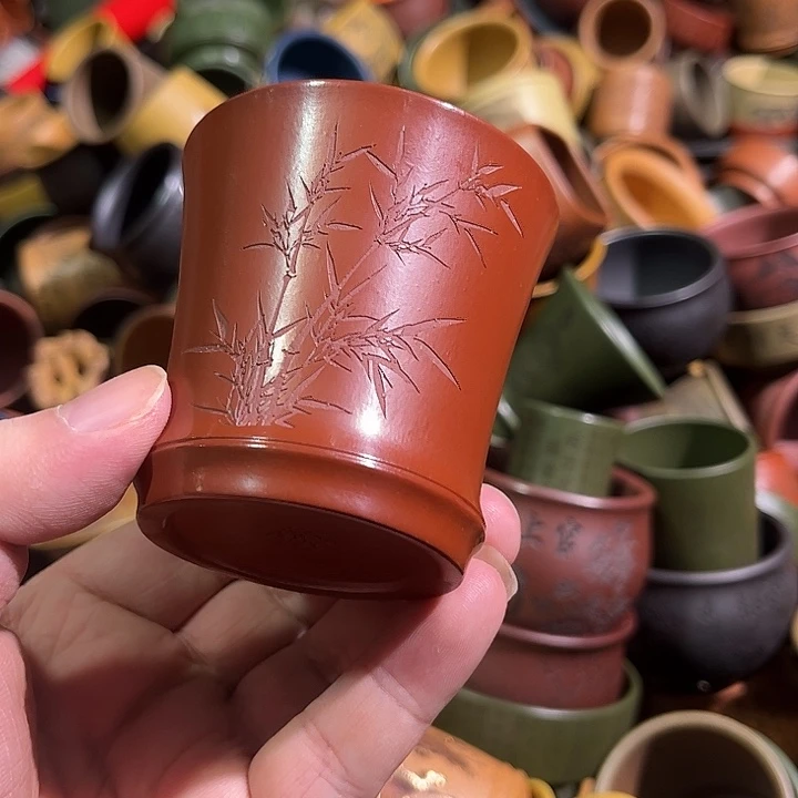 紫砂茶杯全手工紫砂主人杯
