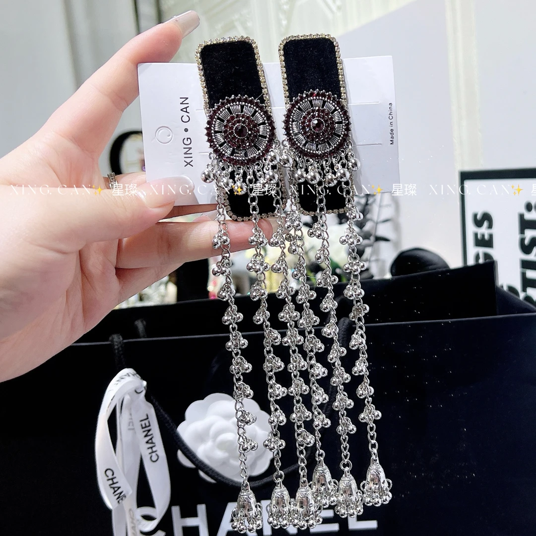 暗红民族风BB夹女边夹发夹时尚复古百搭夸张手工气质欧美头饰古风