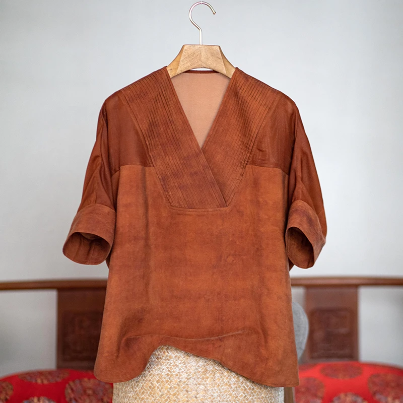 youyuansu/幽元素原创女装新中式夏季复古宽松文艺上衣