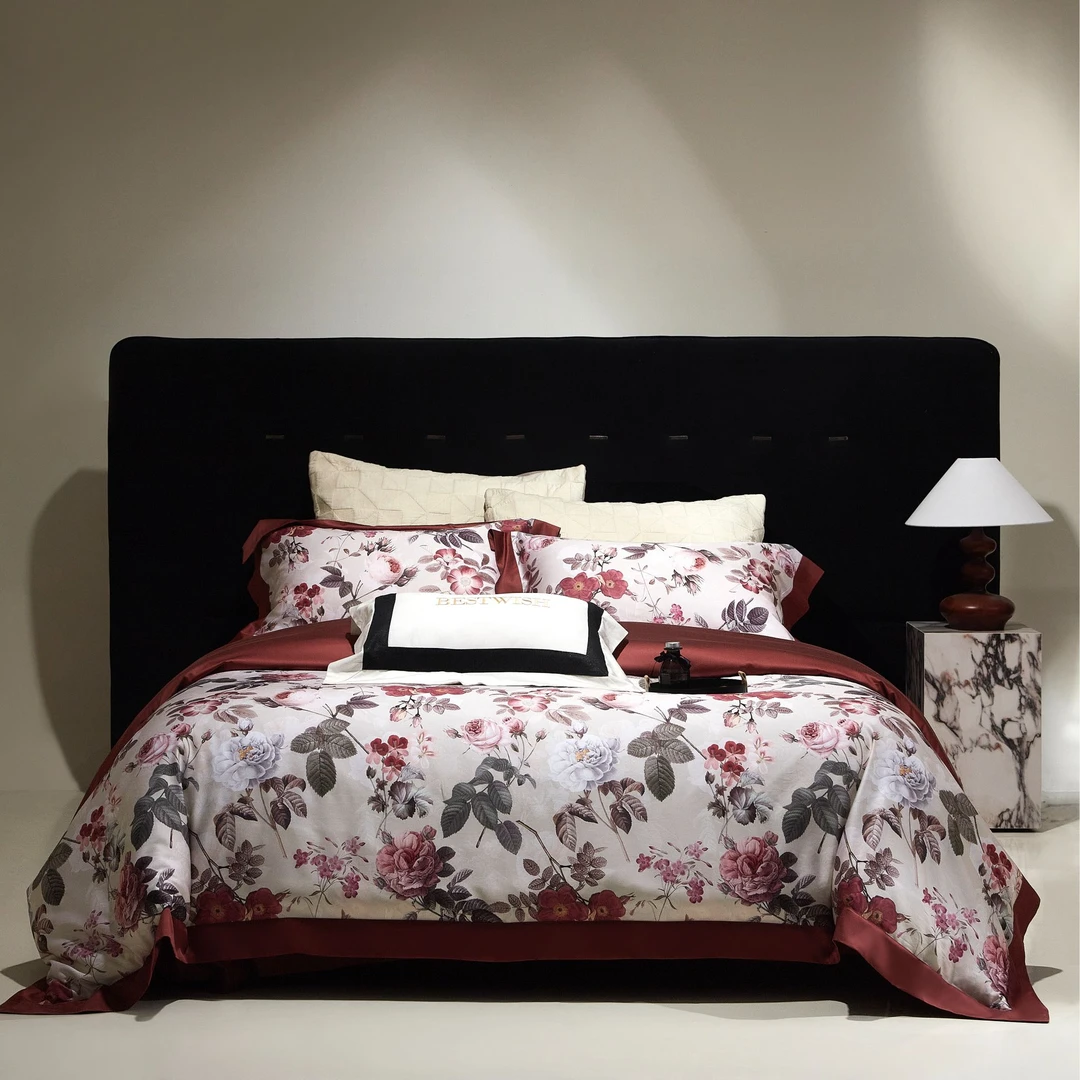 线下实体款高支高密超柔超细旦天丝棉数码印花四件套