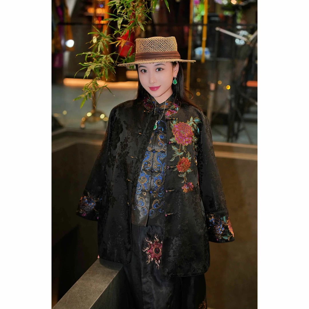 蓝大【落​​纷​​​​】新中式桑蚕丝外套5725