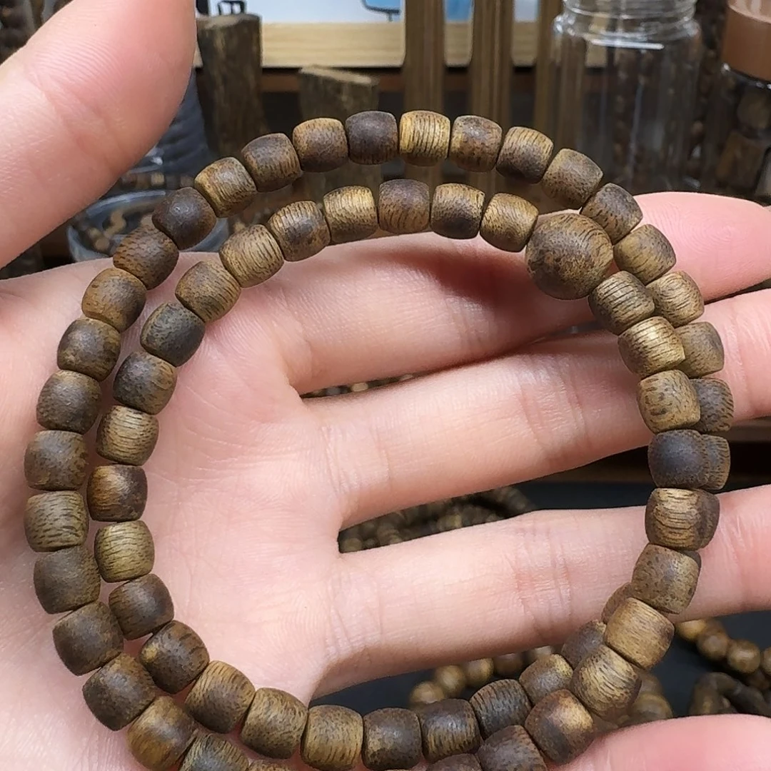 沉香碎屑沉香鼓珠双圈0.6/7g+