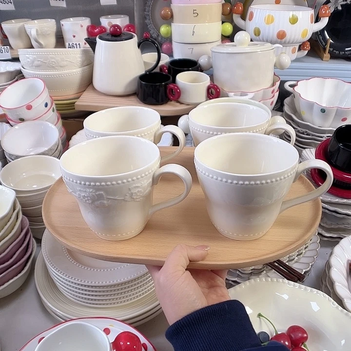 瓷片瑕疵特价陶瓷水杯