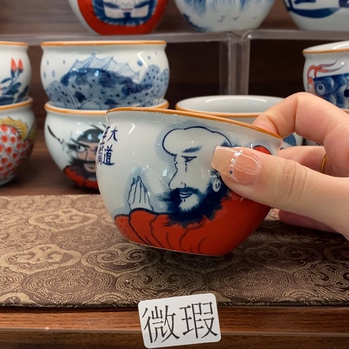 釉下老陶泥手工绘制