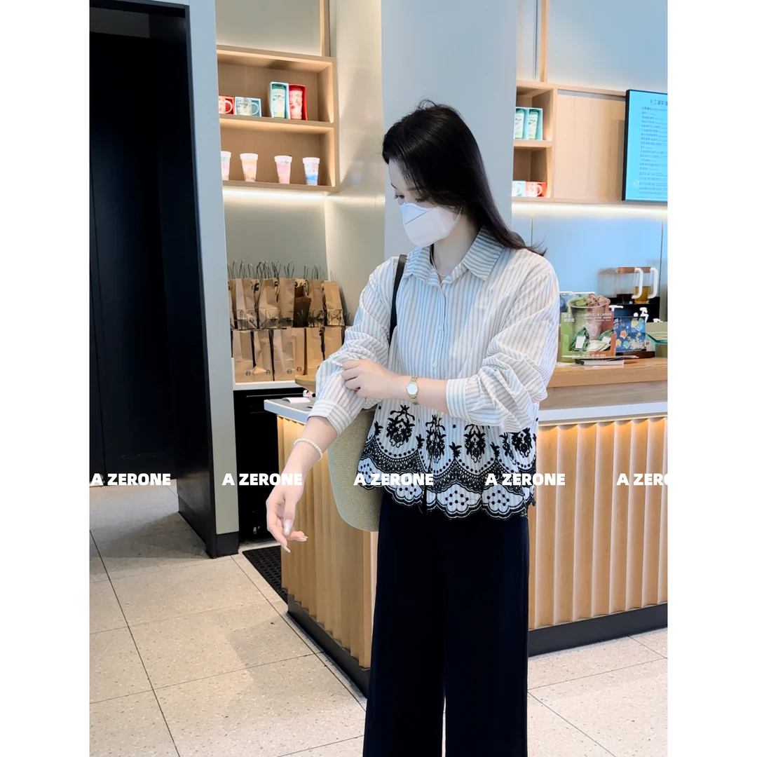 BK 早秋女装2025新款衬衫女高级感轻奢减龄洋气小个子设计感上衣