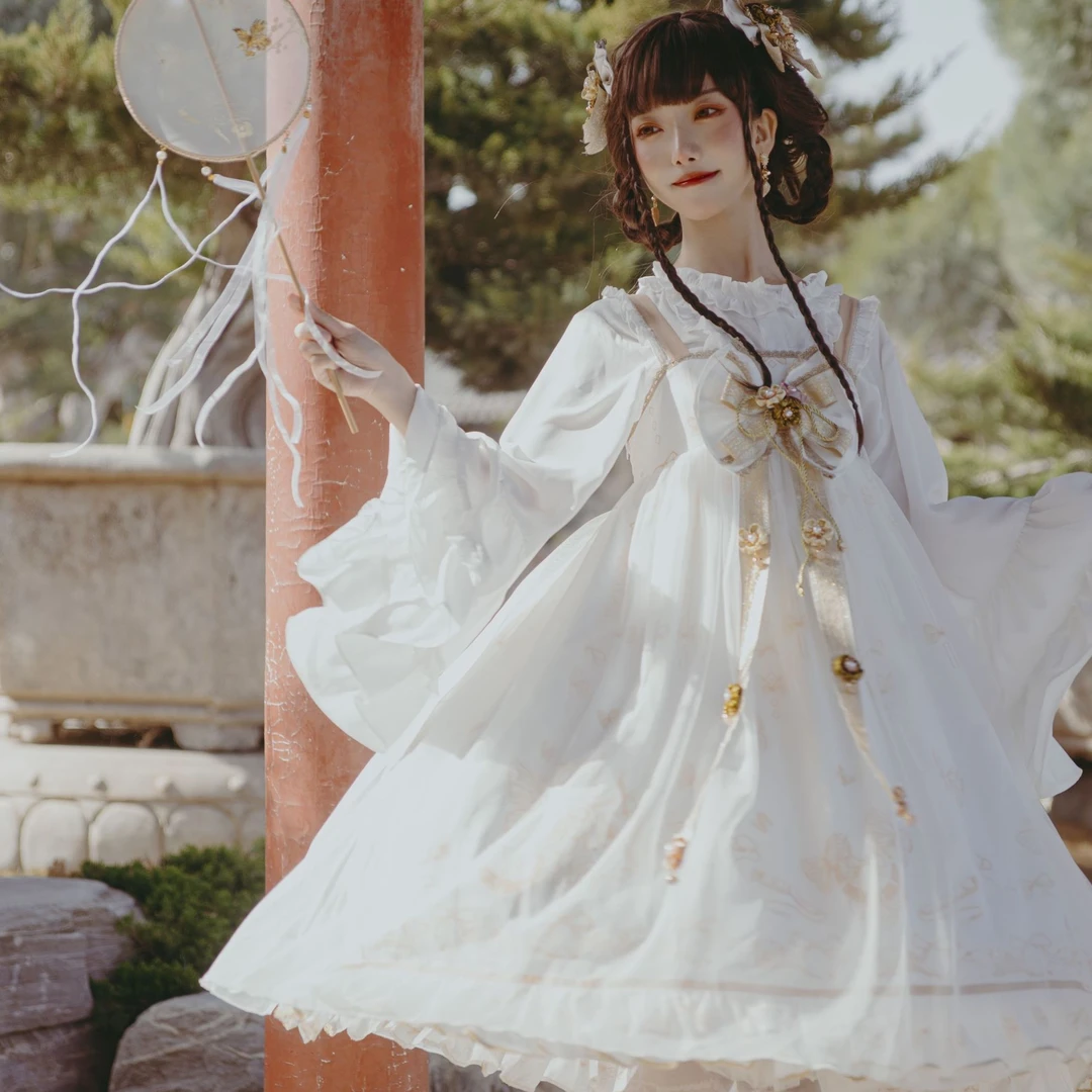 【白昼幻夜】豹了个猫原创设计中华风洛丽塔jsk日常优雅lolita裙子