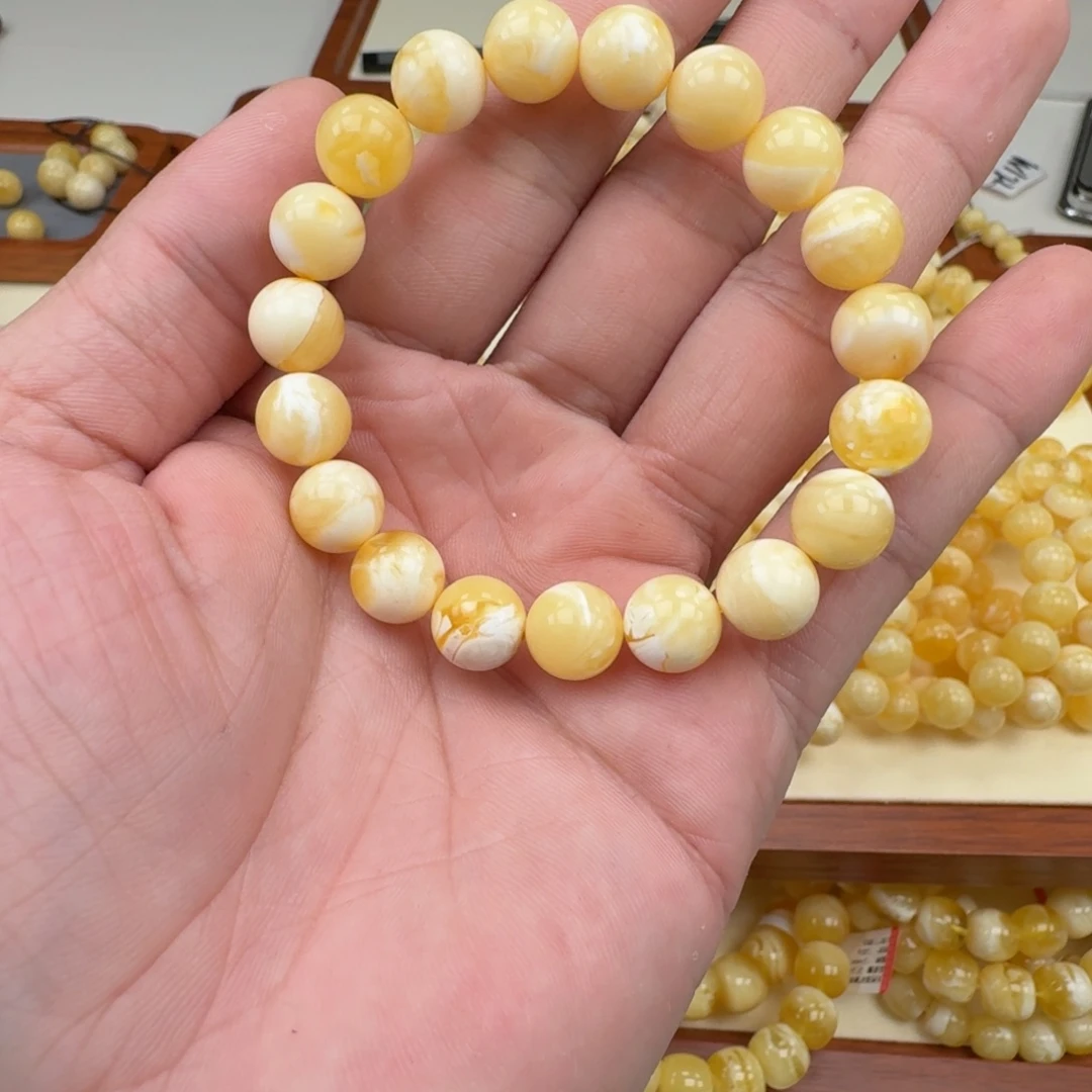 手链琥珀未镶嵌蜜蜡手串