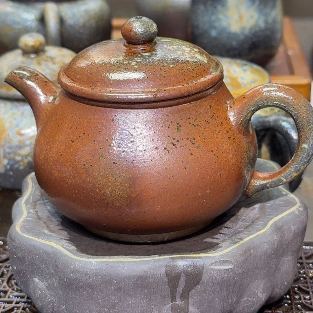 茶壶紫砂宜兴紫砂柴烧壶裸烧