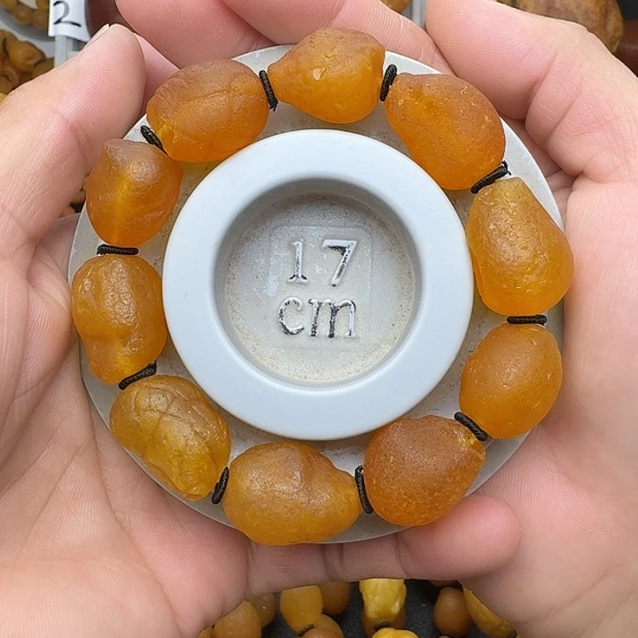 蜜蜡未镶嵌裸石天然蜜蜡手串