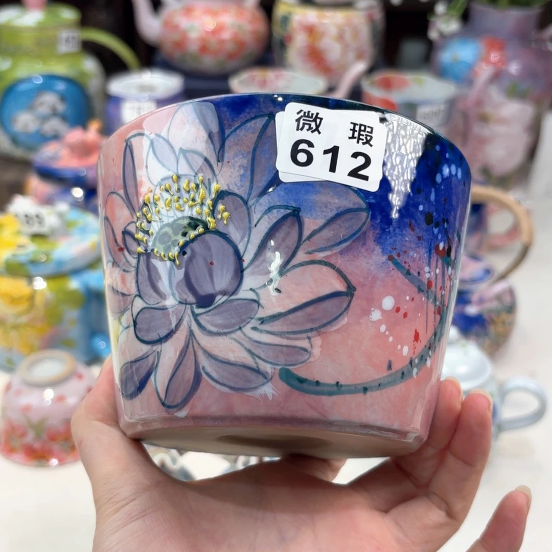 景德镇手绘高温釉下彩陶瓷茶具