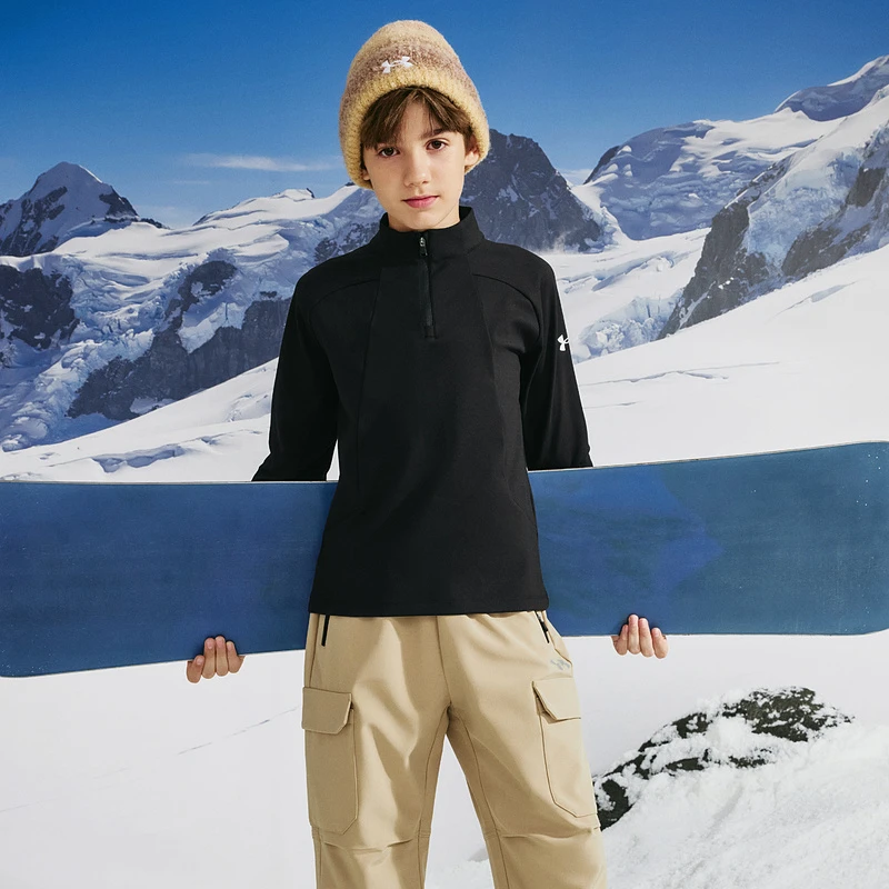 安德玛加绒男女亲子潮流套头长袖训练户外运动秋冬保暖254321371