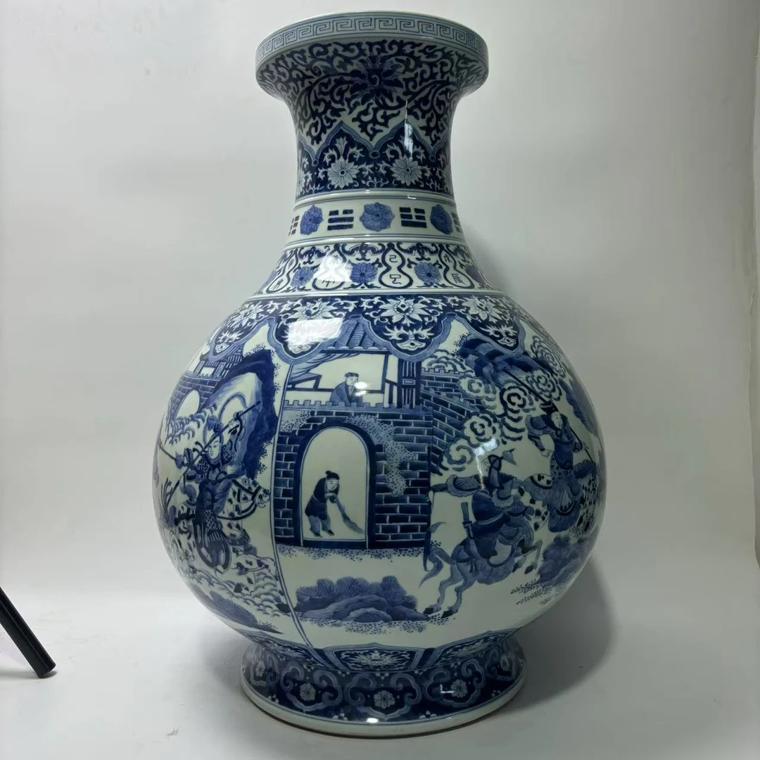 青花人物故事图盘口瓶JD2501-123