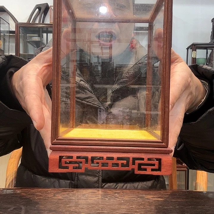 红酸枝木类红酸枝玻璃罩471