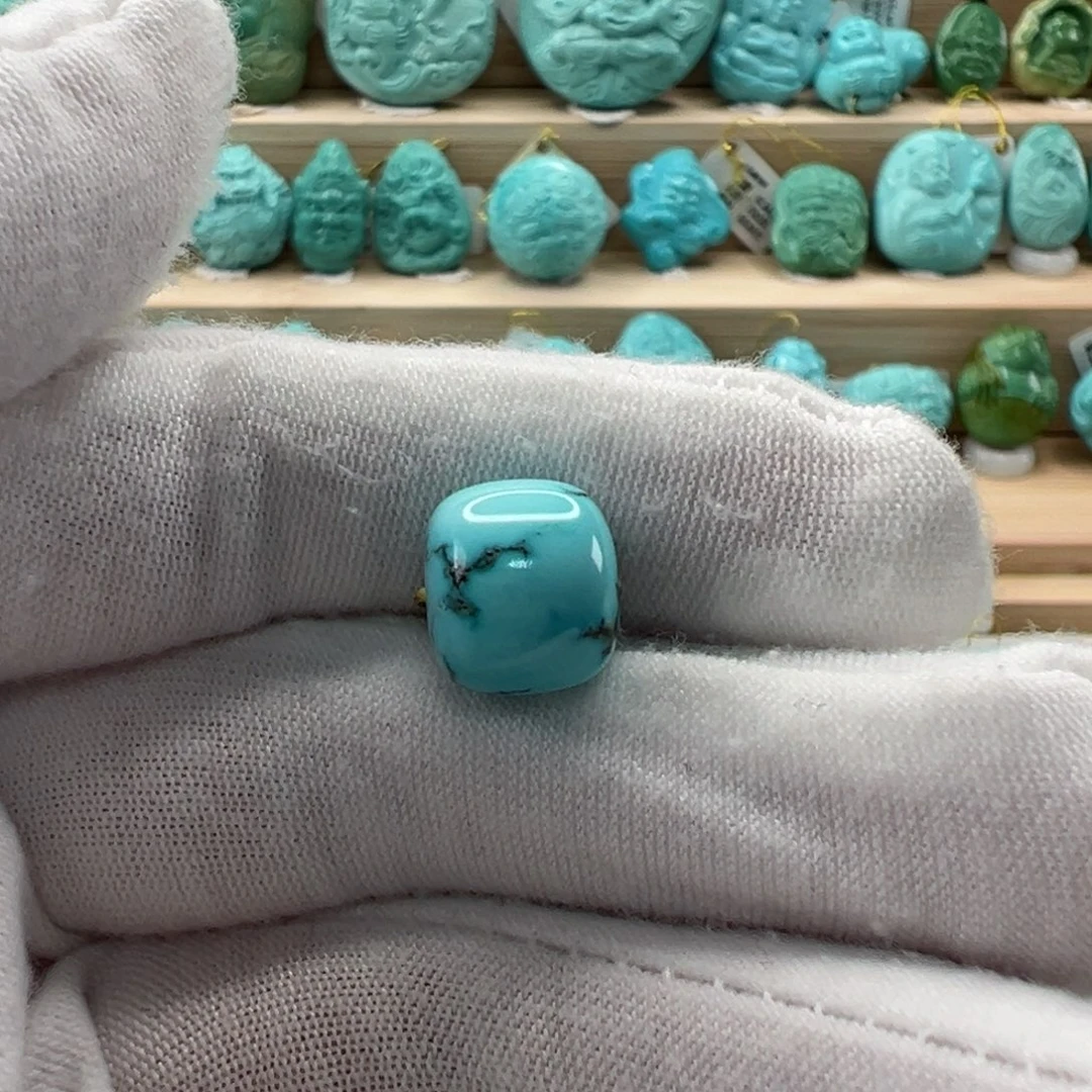 未镶嵌绿松石老型珠 11x9.8mm