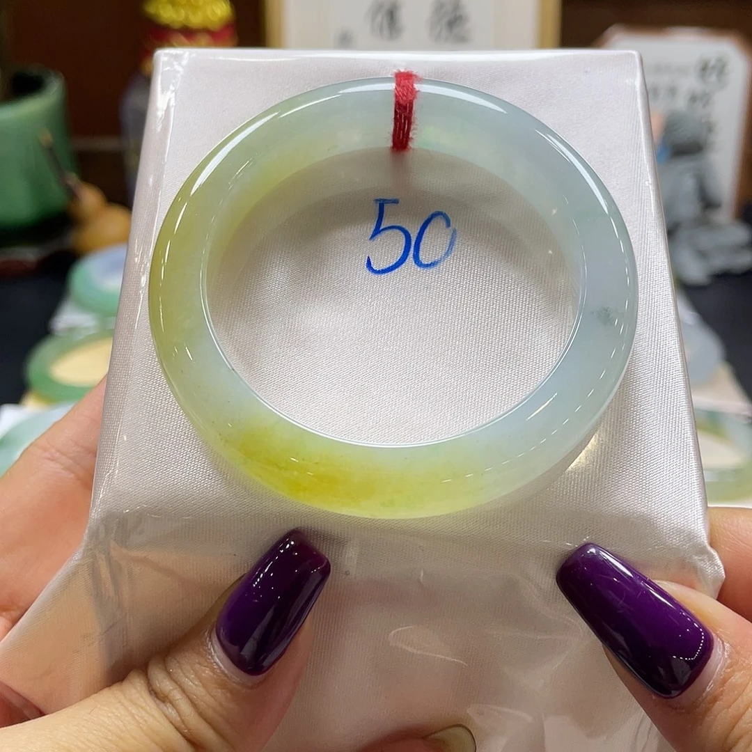 翡翠未镶嵌手镯41 号链接