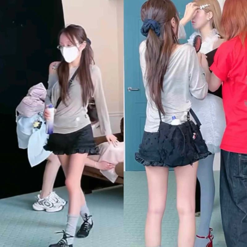 赵露思穿搭2025年秋新款纯欲风长袖罩衫防晒T恤女上衣uglyshadow