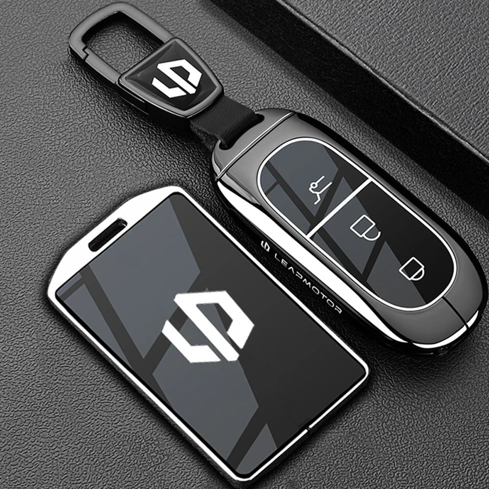 2024款零跑c11钥匙套24款领跑c10专用c01卡片c16汽车金属扣壳男士