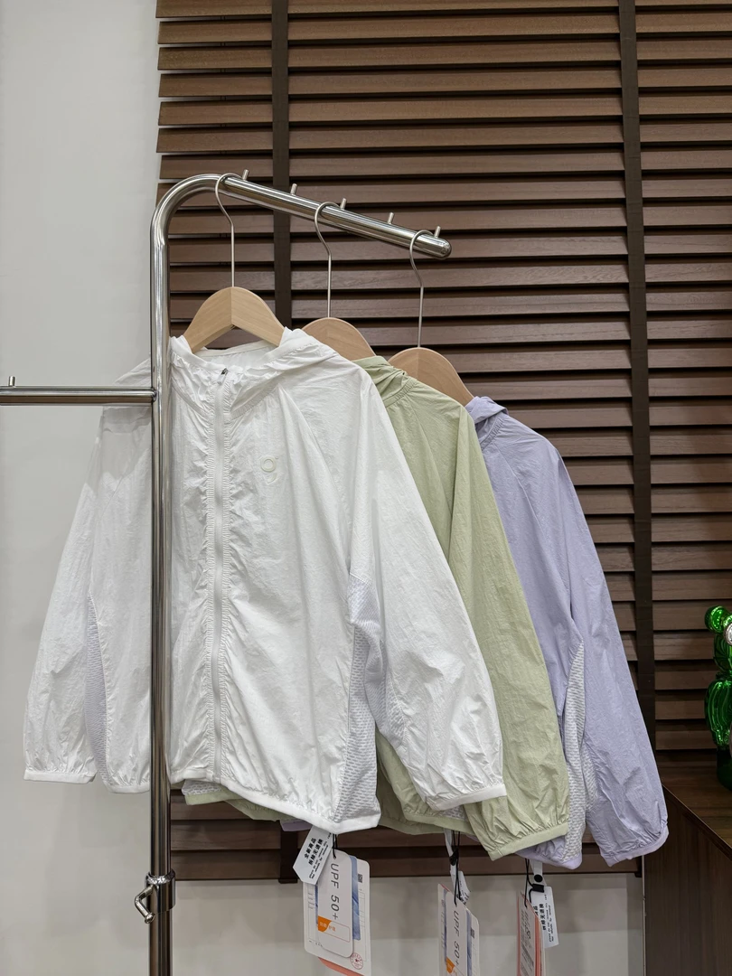 防紫外线透气森系中性防晒服童装休闲防晒服连帽