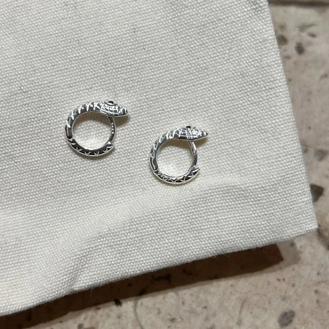 925银耳饰 JIUJIU【蛇年大吉】耳环小众个性精致银色轻奢