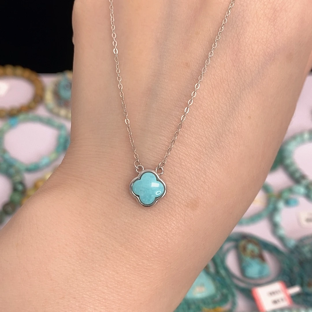 绿松石银S925镶嵌珠宝奇石