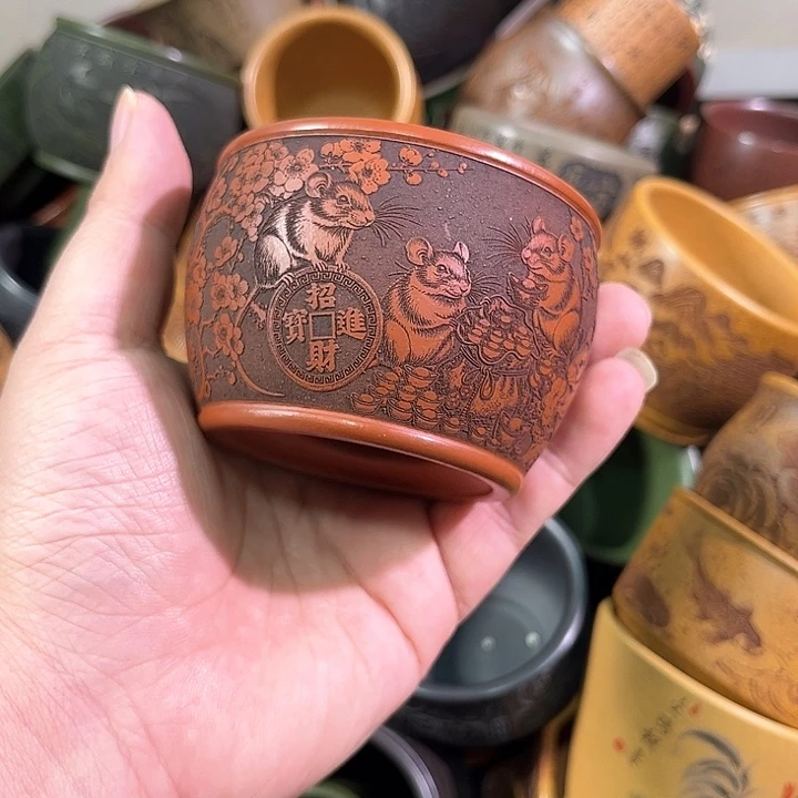 茶杯紫砂全手工紫砂主人杯
