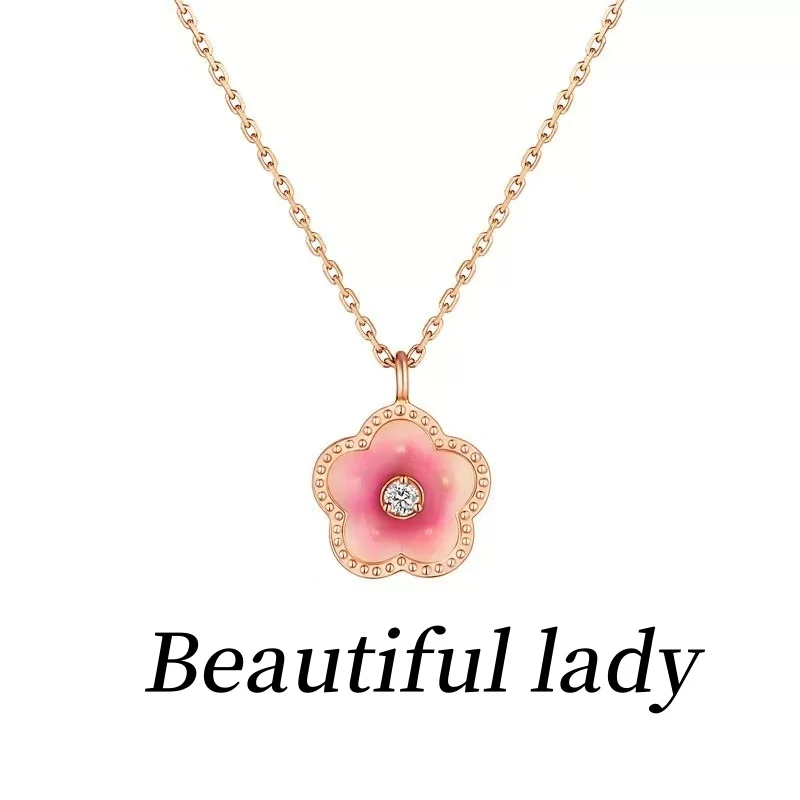 合金项链 超仙气  小桃花项链