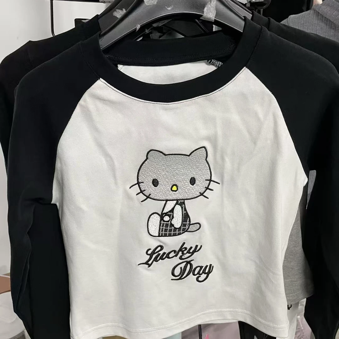 逗小逗 插肩袖kt短款上衣