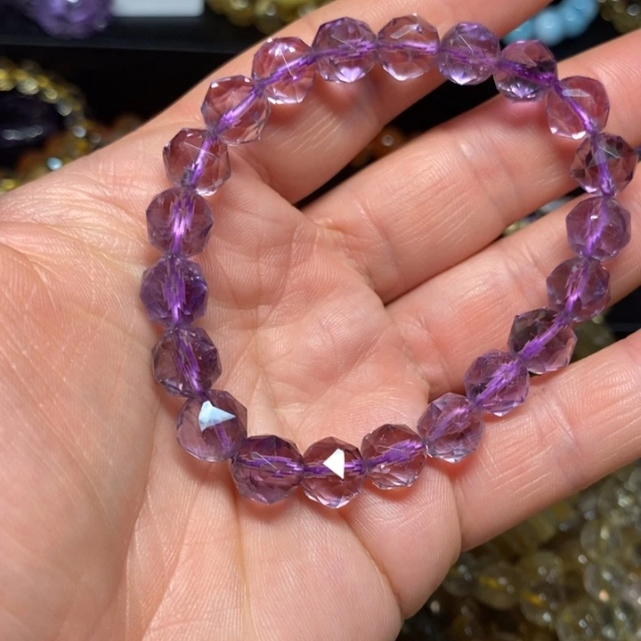手链未镶嵌紫晶天然紫水晶