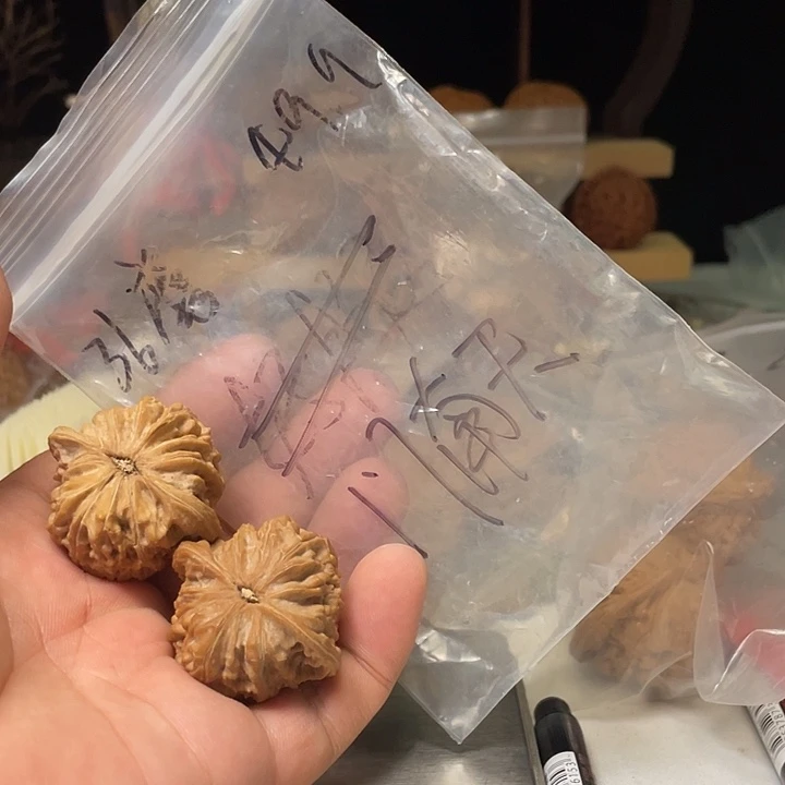 门***天文玩核桃把件磨盘