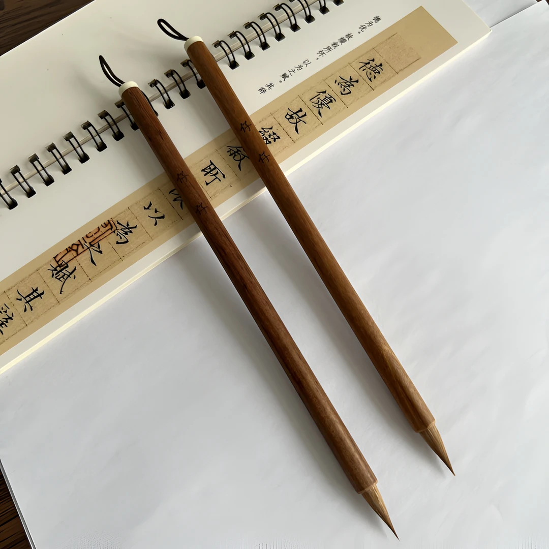 【仔仔定制】景明 狼毫小楷毛笔实木笔杆适用初学各类小楷
