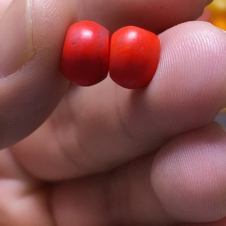 树脂制品老雪巴珠琉璃珠