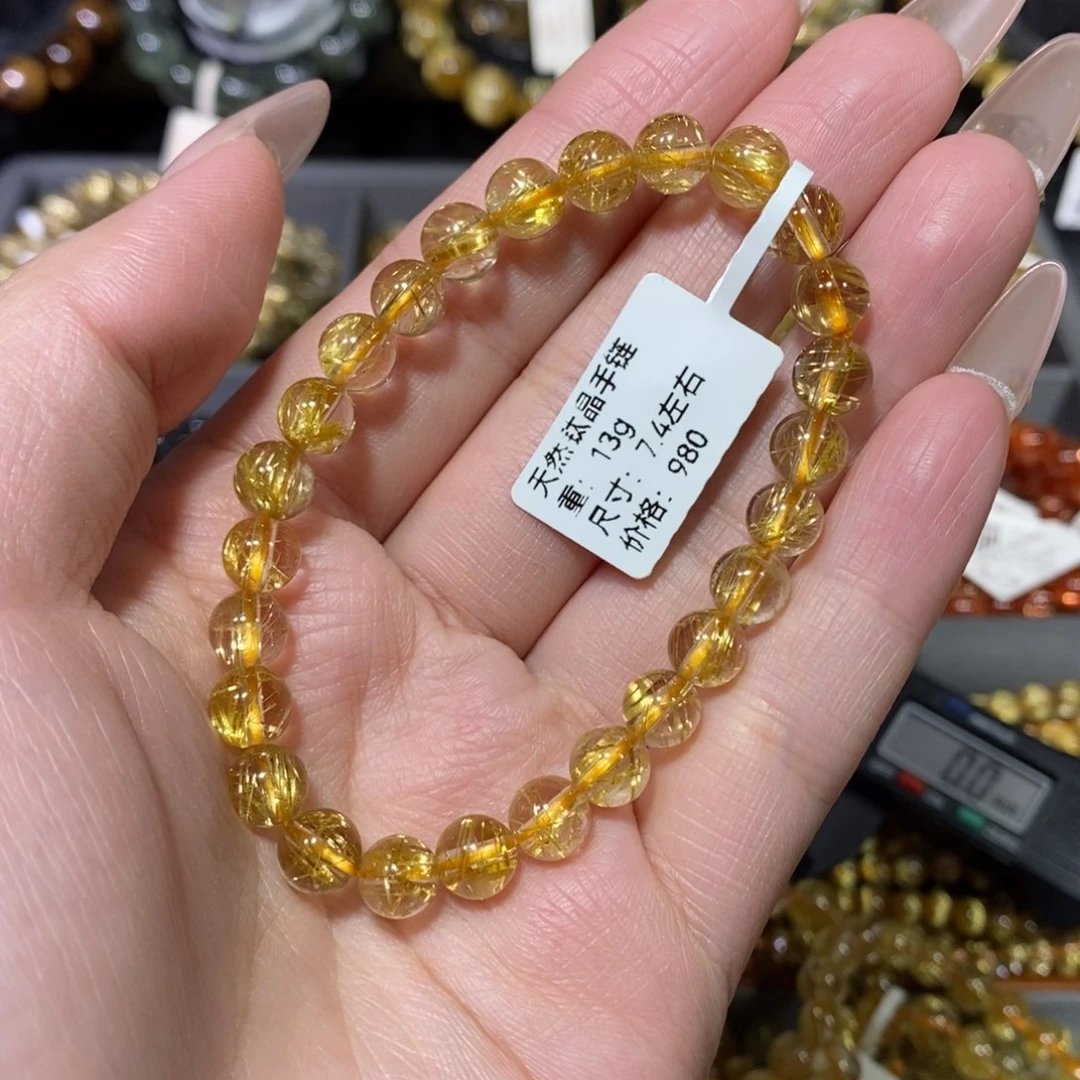 长***花手链水晶未镶嵌青