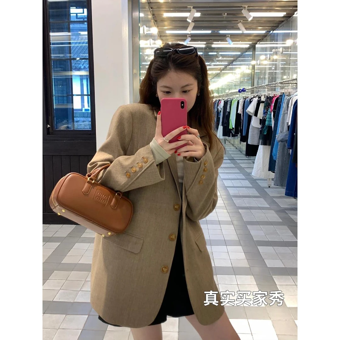 VOCKOO官方女装小西装夹克2025春秋季新款超级好看的韩式休闲高端