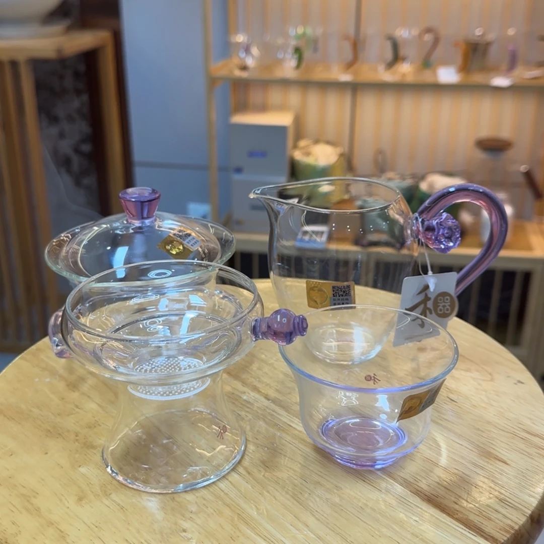 牛***牛禾器禅语➕怡莲➕奉珠激光➕清杯（浅紫一套）