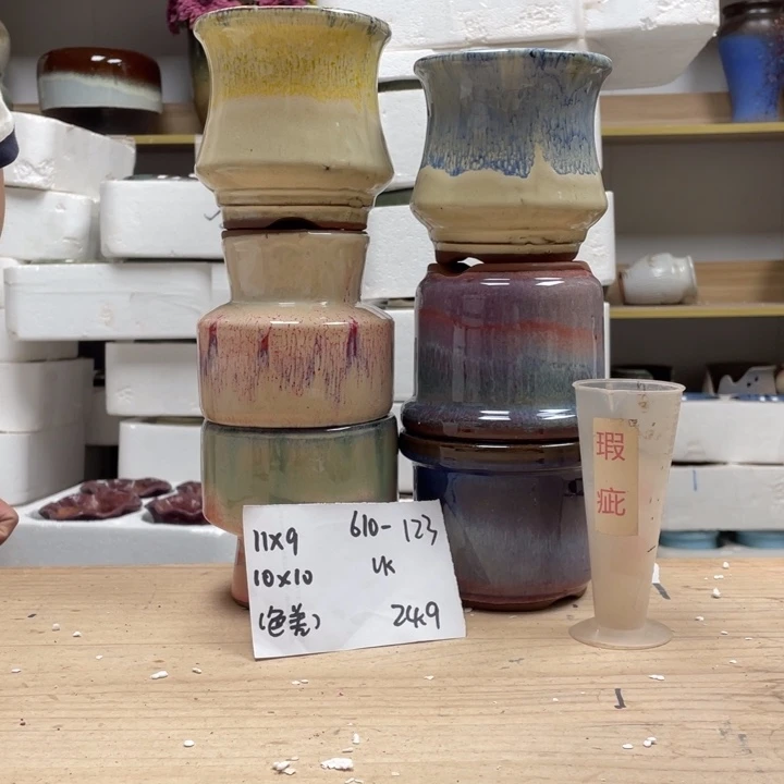 紫砂花盆多肉花盆微瑕123