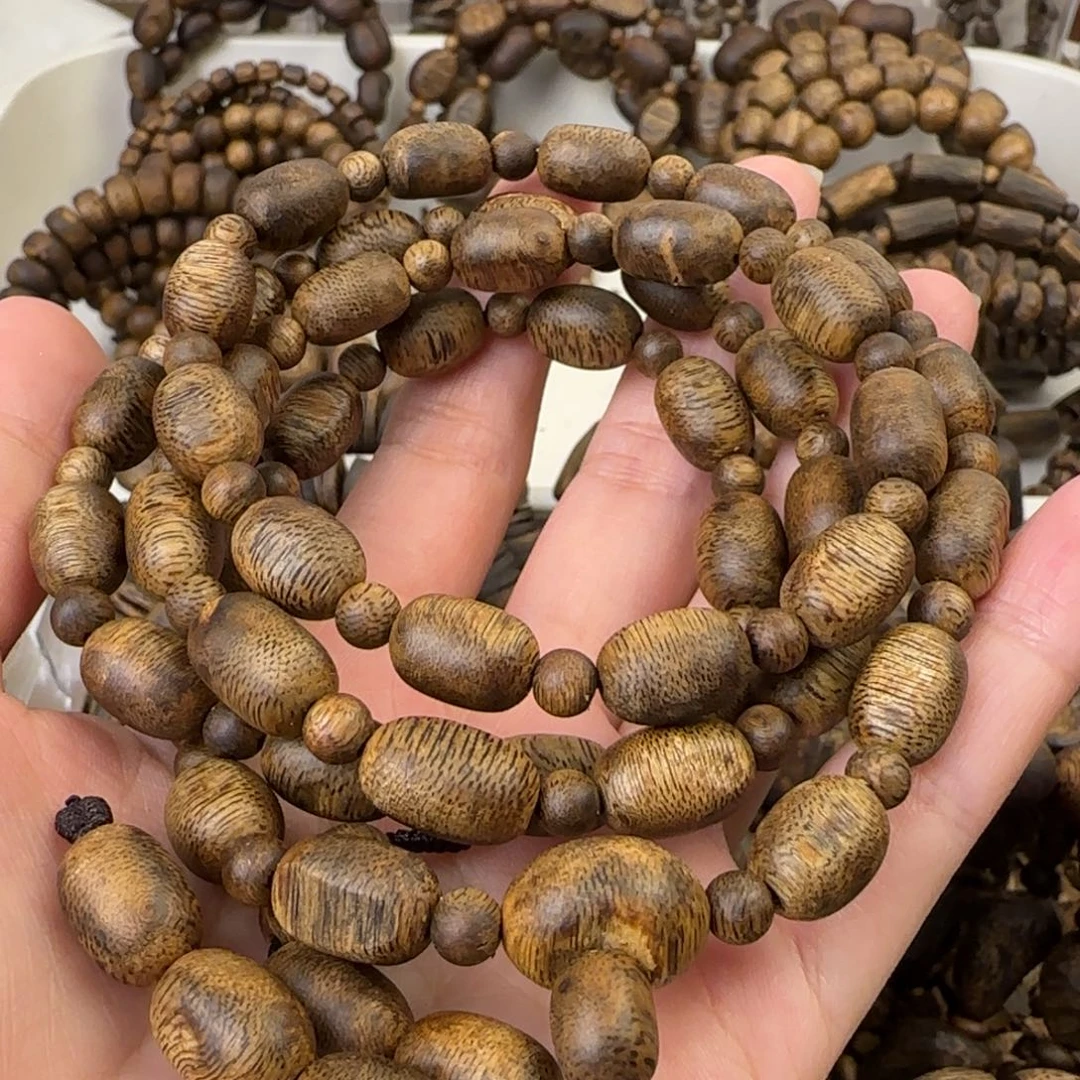 沉香手串后**觉多圈留疤24.2克老料