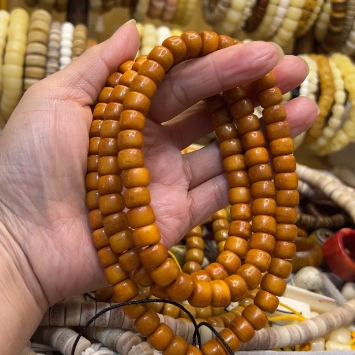 牛骨手串/手链直径10桶珠